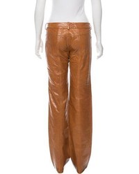 CNC Costume National Costume National Mid Rise Leather Pants