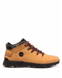 Timberland Camouflage Trim Logo Suede Ankle Boots