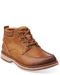 Clarks Mahale Leather Mid Ankle Boots
