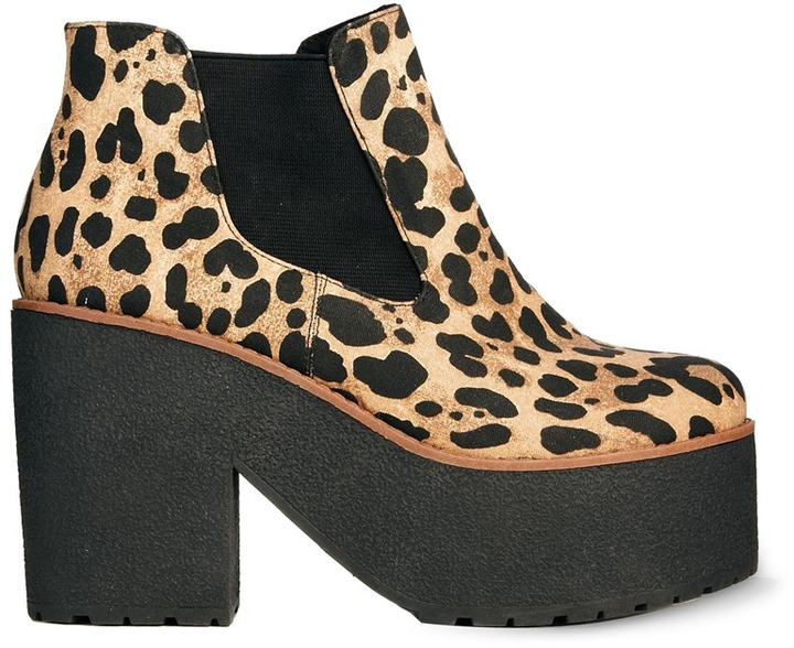 asos leopard boots