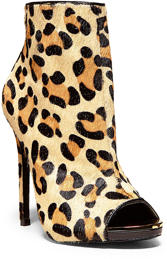 steve madden leopard ankle boots