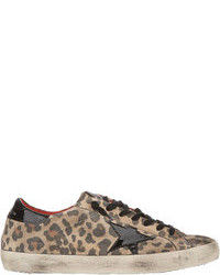 Tan Leopard Athletic Shoes
