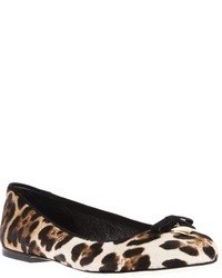 Tan Leopard Ballerina Shoes