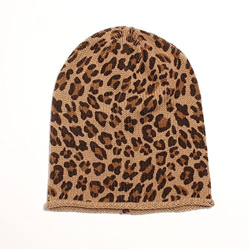 leopard print slouchy beanie