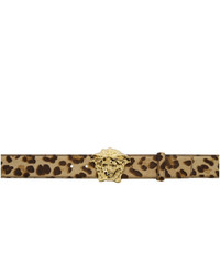 Versace Beige Leopard Palazzo Belt