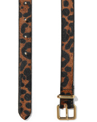 J.Crew Leopard Print Calf Hair Belt Leopard Print