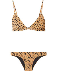 Haight Bia Fixo Leopard Print Triangle Bikini