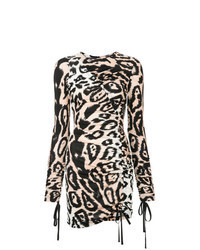 Tan Leopard Bodycon Dress