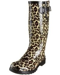 Tan Leopard Boots