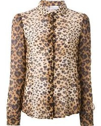 RED Valentino Leopard Print Blouse