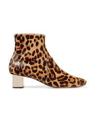 Nanushka Clarence Leopard Print Calf Hair Ankle Boots