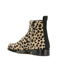 Joseph Leopard Print Ankle Boots
