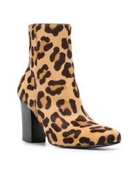 Antonio Barbato Leopard Print Ankle Boots