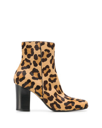 Antonio Barbato Leopard Print Ankle Boots