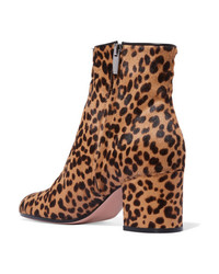 Gianvito Rossi Margaux 65 Leopard Print Calf Hair Ankle Boots