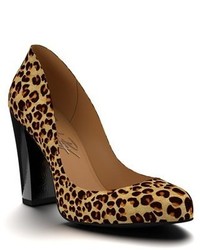 Shoes Of Prey Leopard Genuine Calf Hair Pump