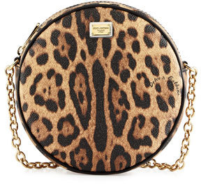 Dolce & Gabbana Glam Leopard Print Round Crossbody Bag, $695 | Neiman  Marcus | Lookastic