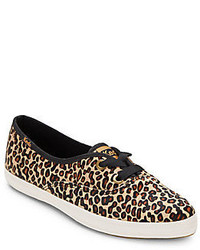 Keds Pointer Spur Leopard Print Calf Hair Sneakers