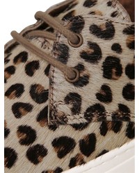 Maruti Leopard Printed Ponyskin Low Sneakers