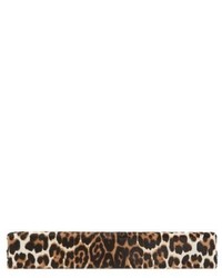 Jimmy Choo Celeste Logo Leopard Print Genuine Calf Hair Clutch