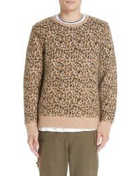 Ovadia & Sons Leopard Jacquard Sweater