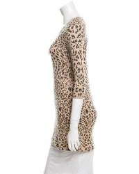 Tomas Maier Leopard Print Crew Neck Sweater