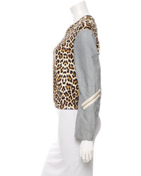 3.1 Phillip Lim Leopard Print Pullover Sweatshirt