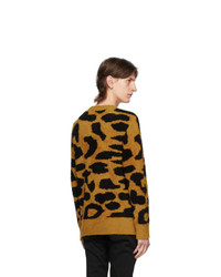 Nudie Jeans Yellow Leopard Hampus Sweater