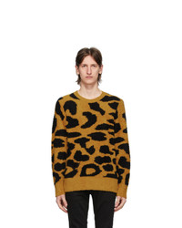 Nudie Jeans Yellow Leopard Hampus Sweater