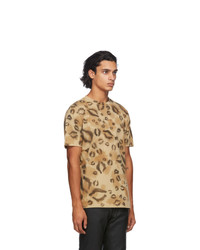 1017 Alyx 9Sm Brown Leopard Logo T Shirt