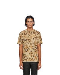 1017 Alyx 9Sm Brown Leopard Logo T Shirt