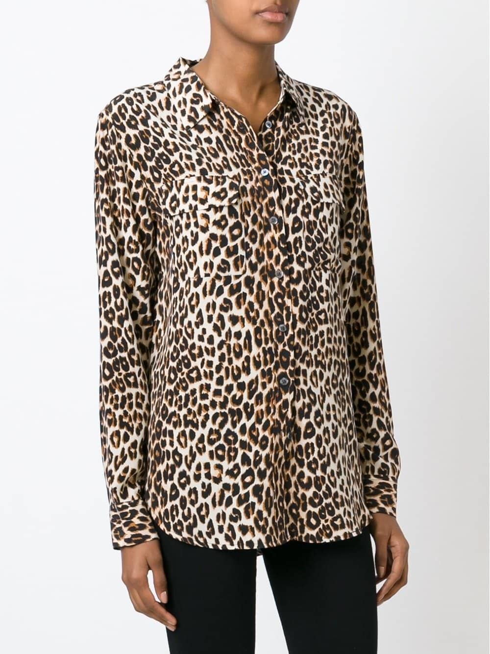 Equipment Leopard Print Shirt, $196 | farfetch.com | Lookastic