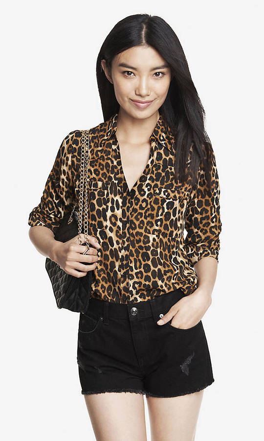 Express hotsell leopard dress