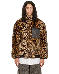 R13 Brown Leopard Jacket