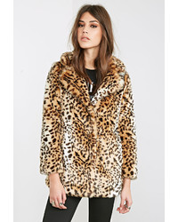 Missguided Serena Cropped Faux Fur Coat Leopard | Where to buy & how to ...