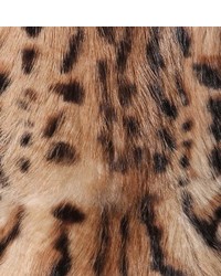 A.P.C. Leopard Print Rabbit Fur Coat