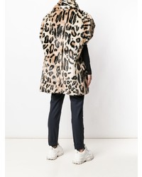Junya Watanabe Leopard Print Wrap Coat