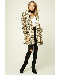Forever 21 Twelve Faux Leopard Fur Coat