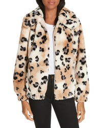 Rebecca Taylor Faux Fur Cheetah Coat