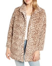 Wit & Wisdom Faux Leopard Fur Coat