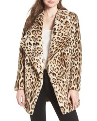BB Dakota Leopard Faux Fur Jacket