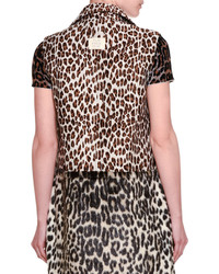 Stella McCartney Fur Free Leopard Print Gilet Vest