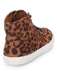 Dolce Vita Serene Leopard Print High Top Sneakers