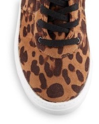 Dolce Vita Serene Leopard Print High Top Sneakers