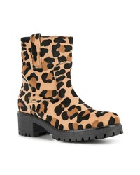 P.A.R.O.S.H. Leopard Print Ankle Boots