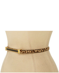 Vince Camuto 12 Haircalf Panel Belt With Inlay Buckle