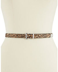 Steve Madden Leopard Skinny Belt