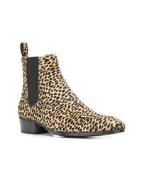 Barbanera Leopard Print Ankle Boots