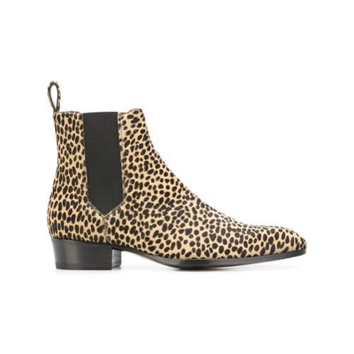 Barbanera Leopard Print Ankle Boots 