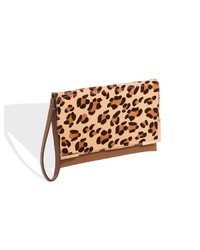 The Limited Leopard Print Haircalf Clutch